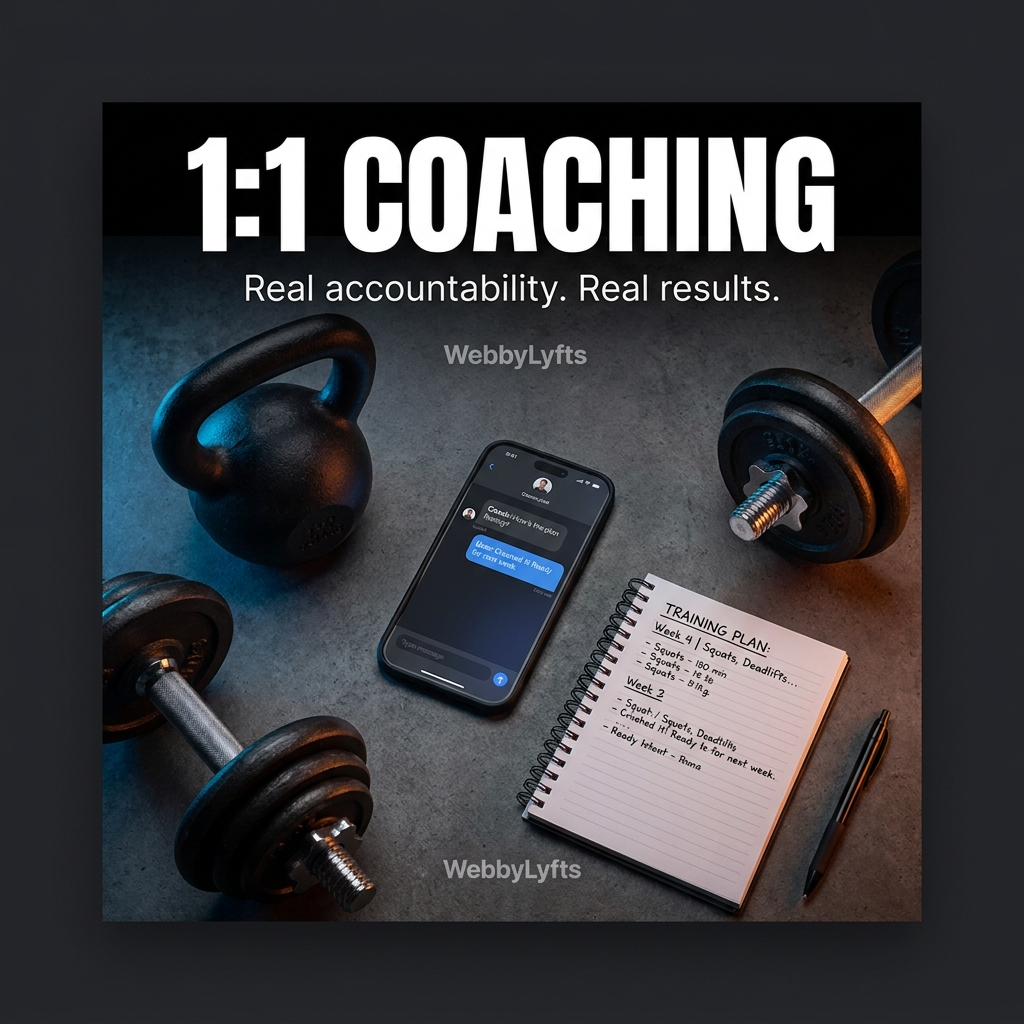 WebbyLyfts 1:1 Coaching Monthly cover